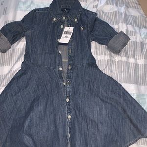 Toddler girl denim dress